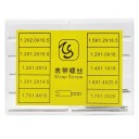 Sada 100 šroubovacích čepů pro řemínky hodinek 10 velikostí v plastové krabičce 8,6x6,4x1,6 cm 4