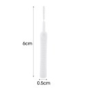 Sada 10ks mini čistiacich štetcov 6x0,5 cm Nylonový štetec na sprchu klávesnicu telefón Otvory proti ucpávaniu Polypropylén plastový nástroj 2