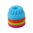 Sada 12 buc. forme din silicon pentru mini chec 6,5 x 2,7 cm Culori aleatorii 3