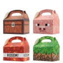 Sada 12 ks dárkových krabiček s pixelovým motivem z oblíbené hry, skládací papírové boxy na drobné dárky a dekorace 1