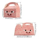 Sada 12 ks dárkových krabiček s pixelovým motivem z oblíbené hry, skládací papírové boxy na drobné dárky a dekorace 4