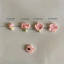 Sada 12 ks magnetů třešnové květy dekorativní cca 2 cm barevné mini magnetky na lednici a kovové povrchy do kuchyně i interiéru 2