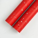 Sada 2 ks balicího papíru s motívom hviezd a nočnej oblohy 60 × 60 cm matný dekoratívny papier farebný na balenie darčekov 9