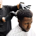Sada 2 ks hubkových rukavíc na vlasy a sieťového kartáča Afro hrebeňa na kučeravé vlasy Stylingový nástroj pre mužov a ženy Profesionálna kadernícka pomôcka 2
