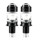 Sada 2 ks LED autožárovek H4 9003 HB2 6000 K Délka 115 mm Projektorová čočka a chlazení ventilátorem Bílé světlo Do světlometů automobilů 1