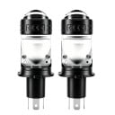 Sada 2 ks LED autožiaroviek H4 9003 HB2 6000 K Dĺžka 115 mm Projektorová šošovka a chladenie ventilátorom Biele svetlo Do svetlometov automobilov 1