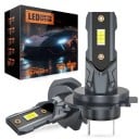 Sada 2 ks LED autožiaroviek H7 22000 lm 6500 K 12 čipov CSP 3570 a telo z leteckého hliníka Biele svetlo Do svetlometov osobných automobilov 1