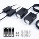 Sada 2 ks LED mlhových světlometů CAROLYN 180 W 100 000 lm 6000 K Žluté i bílé světlo Rozměry 4 x 6,9 cm Na nárazník automobilu 4