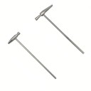 Sada 2 ks mini kladiv na šperky a hodinky presné prevedenie 16 cm a 15,7 cm oceľ prenosný nástroj na opravy šperkov 1