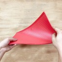 Sada 2 ks PVC střešní krytina pro modely 1:100 20 × 29,5 cm Červené plastové desky imitace tašek pro dioráma modelářství stavba domů 4