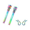 Sada 2 ks šroubů M4x26 mm titanová slitina pro kotoučové brzdy jízdního kola s nerezovou upevňovací sponou 3