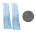 Sada 2 ks sterilního voděodolného chirurgického fixu 15 cm pro značení permanentního make-upu a tetování obočí v barevném provedení 8