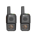 Sada 2 mini vysílaček Motolola AR-N1 s 16 kanály frekvence 400–470 MHz sluchátka nabíjení USB-C černá pro outdoor a práci 1