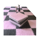 Sada 20 ks dětská pěnová podložka 30x30 cm Měkké puzzle koberce Hrací podložka z pěny Skládací pěnový koberec pro děti 3