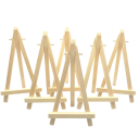 Sada 20 ks dřevěných stojánků na dekorace 15 x 8 cm malířský stojan přírodní dřevo pro vystavení fotografií obrázků 1