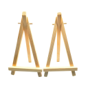 Sada 20 ks dřevěných stojánků na dekorace 15 x 8 cm malířský stojan přírodní dřevo pro vystavení fotografií obrázků 2