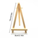 Sada 20 ks dřevěných stojánků na dekorace 15 x 8 cm malířský stojan přírodní dřevo pro vystavení fotografií obrázků 3