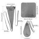 Sada 3 čisticích hadříků 19,5 x 45,5 cm, 34 x 34 cm a 17 x 33 cm na saxofon klarinet trumpetu flétnu pikolu hoboj Bavlněná péče 2