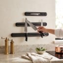 Sada 3 magnetických lišt na nože 20 cm, 33 cm a 48 cm Nástenné držáky nožov a náradia s magnetickými pásmi Čierne Do kuchyne i dielne 2