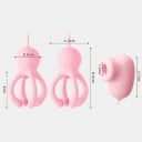 Sada 3 silikónových masážnych pomôcok s 20 režimami vibrácií a sania s diaľkovým ovládaním USB diskrétne balenie 2