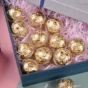 Sada 30 ks plastových guličiek na bonbóny 5,2×4 cm priehľadné otváracie guličky na špajli pre sladkosti a drobné dary 5