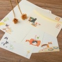 Sada 36 ks dopisných obálok s papierom 21 × 14,5 cm + 11 × 16 cm papier s potlačou 4 motívy náhodný výber 6