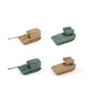 Sada 4 ks modelů vojenské techniky 05 a 10 měřítko 1:144 z ABS plastu sběratelské modely na dekoraci do vitríny i pro modeláře 3
