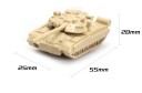 Sada 4 ks modelů vojenské techniky T-80 a Merkava měřítko 1:144 z ABS plastu sběratelské modely na dekoraci i pro modeláře 3
