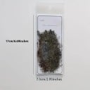 Sada 40 ks čiernobielych samolepiek s kvetinovými a rastlinnými motívmi 7,5 x 17 cm na priehľadnej plastovej nálepke pre kreatívne projekty 2