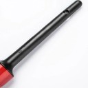 Sada 5 detailingových štětců na čištění auta, délky 20,5-24 cm, šíře štětin 2-4 cm, plastová rukojeť, červená objímka, černé štětiny 5