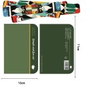 Sada 5 ks magnetická záložka do knihy 12 x 2 cm skladací tvar kočka farebný ilustrativní motiv 3
