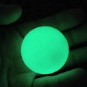 Sada 5 ks svítících golfových míčků 42,6 mm fluorescenční tréninkové míče se zelenou září pro noční golf a odpaly v parku 3