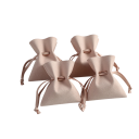 Sada 5 ks zatahovacích sáčků 7 x 8 cm mikrovlákno barevné látkové obaly na šperky a drobnosti dárkové balení 17