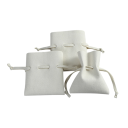 Sada 5 ks zatahovacích sáčků 8 x 10 cm mikrovlákno barevné látkové obaly na šperky a drobnosti dárkové balení 7