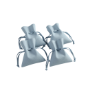 Sada 5 ks zatahovacích sáčků 8 x 10 cm mikrovlákno barevné látkové obaly na šperky a drobnosti dárkové balení 13