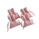 Sada 5 ks zatahovacích sáčků 8 x 10 cm mikrovlákno barevné látkové obaly na šperky a drobnosti dárkové balení 11