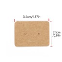 Sada 50 ks papierových kariet na náušnice 3,5 × 2,5 cm, prezentačné kartičky na šperky a drobné dekorácie 2