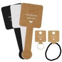 Sada 50 ks papírových držáků na náramky a šperky „Handmade with love“, prezentační kartičky na šperky a drobné dárky 1