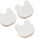 Sada 50 ks papírových držáků na náušnice 3,5 × 3,5 cm, prezentační kartičky na šperky se dvěma otvory pro vystavení 2