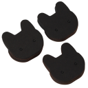 Sada 50 ks papírových držáků na náušnice 3,5 × 3,5 cm, prezentační kartičky na šperky se dvěma otvory pro vystavení 3