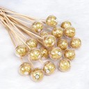 Sada 50 ks plastových kuliček na bonbony 5,2×4 cm průhledné otevírací kuličky na špejli pro sladkosti a drobné dárky 6