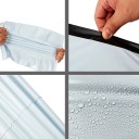 Sada 50 ks plastových sáčků na balení dárků s lepícím uzávěrem 28x42cm světle šedé obálky pro odesílání zásilek 6