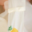 Sada 50 ks plastových tašek 36×20 cm potištěné tašky s motivem ananasu žlutá na balení dárků a drobností 2