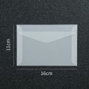 Sada 50 ks priehľadných obálok 16 x 11 cm polopriehľadný papier samolepiaca klopa obálky na priania pozvánky 2