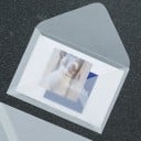 Sada 50 ks priehľadných obálok 18,5 x 12,5 cm polopriehľadný papier samolepiaca klopa obálky na priania 4
