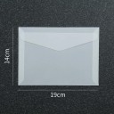 Sada 50 ks priehľadných obálok 19 x 14 cm polopriehľadný papier samolepiaca klopa obálky na priania pozvánky 2