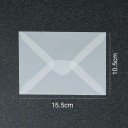 Sada 50 ks průhledných obálek 15,5 x 10,5 cm poloprůhledný papír samolepicí klopa obálky 2
