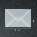 Sada 50 ks průhledných obálek 16,6 x 11,6 cm poloprůhledný papír samolepicí klopa obálky 2