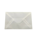 Sada 50 ks průhledných obálek 16 x 11 cm poloprůhledný papír samolepicí klopa obálky 1