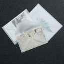 Sada 50 ks průhledných obálek 16 x 11 cm poloprůhledný papír samolepicí klopa obálky 6